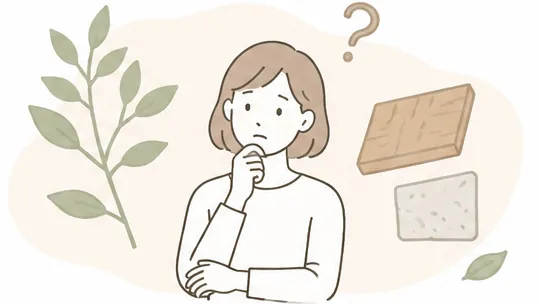 自然素材の違いが分からない